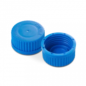 ACCESORIO PARA CRISTALERÍA TAPA PARA FRASCO DE CULTIVO KIMAX 14395 GL 45 AZUL KIMAX 14395C-45